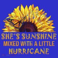 She's Sunshine Mixed With A Little Hurricane Sunflower Meaningful Gift Sweatshirt thumb 3