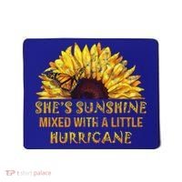 She's Sunshine Mixed With A Little Hurricane Sunflower Meaningful Gift Mousepad thumb 0