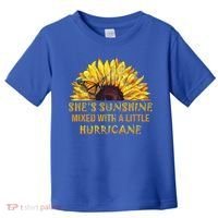 She's Sunshine Mixed With A Little Hurricane Sunflower Meaningful Gift Toddler T-Shirt thumb 0