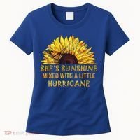 She's Sunshine Mixed With A Little Hurricane Sunflower Meaningful Gift Women's T-Shirt thumb 0