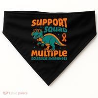 Support Squad Multiple Sclerosis Awareness USA-Made Doggie Bandana thumb 0
