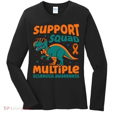 Support Squad Multiple Sclerosis Awareness Women's Long Sleeve Shirt