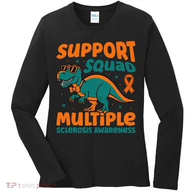 Support Squad Multiple Sclerosis Awareness Women's Long Sleeve Shirt