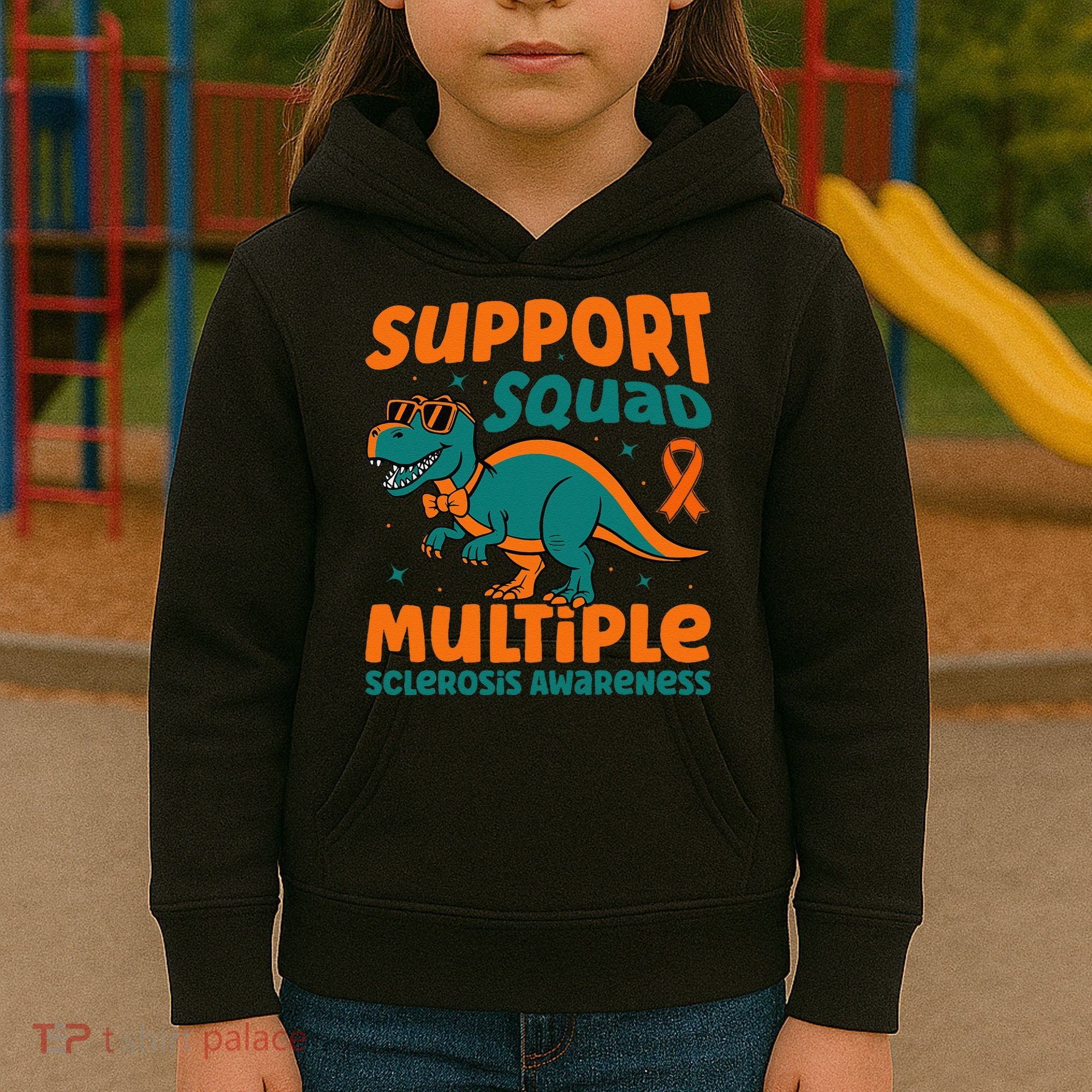 Support Squad Multiple Sclerosis Awareness Kids Hoodie