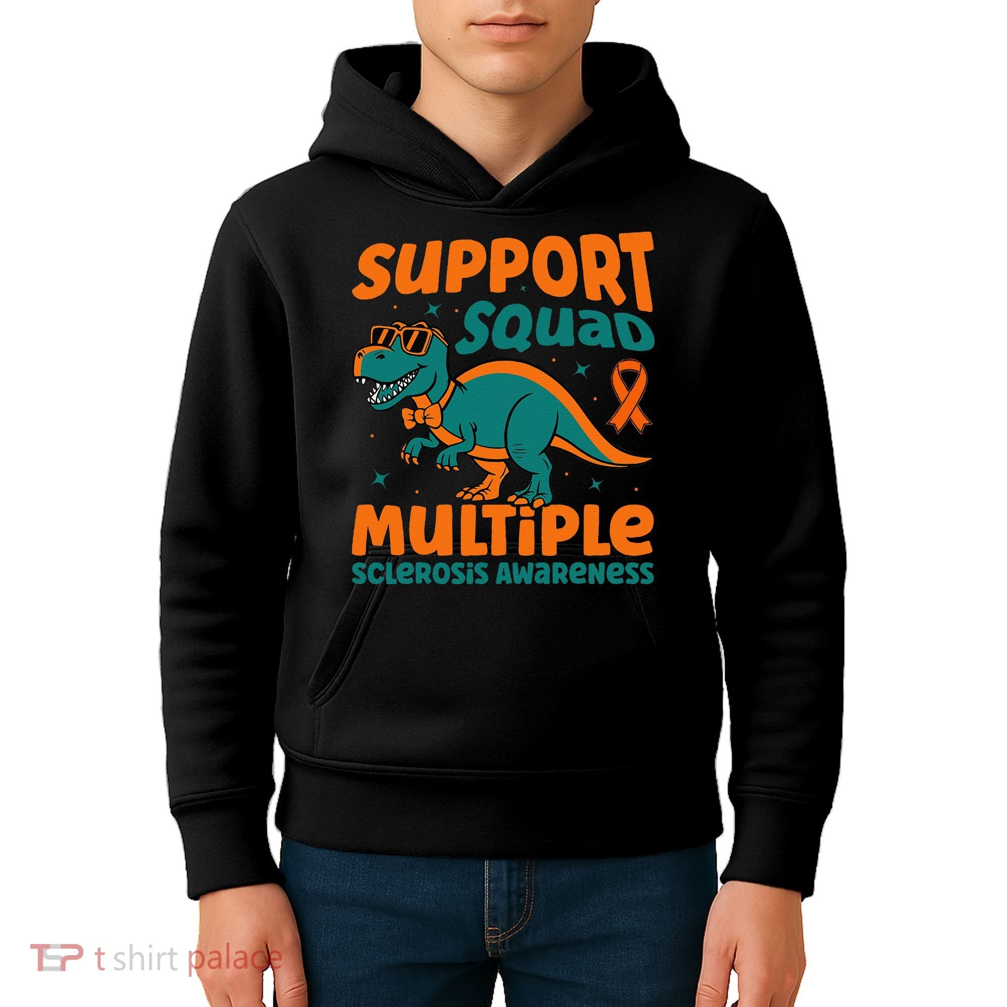 Support Squad Multiple Sclerosis Awareness Kids Hoodie
