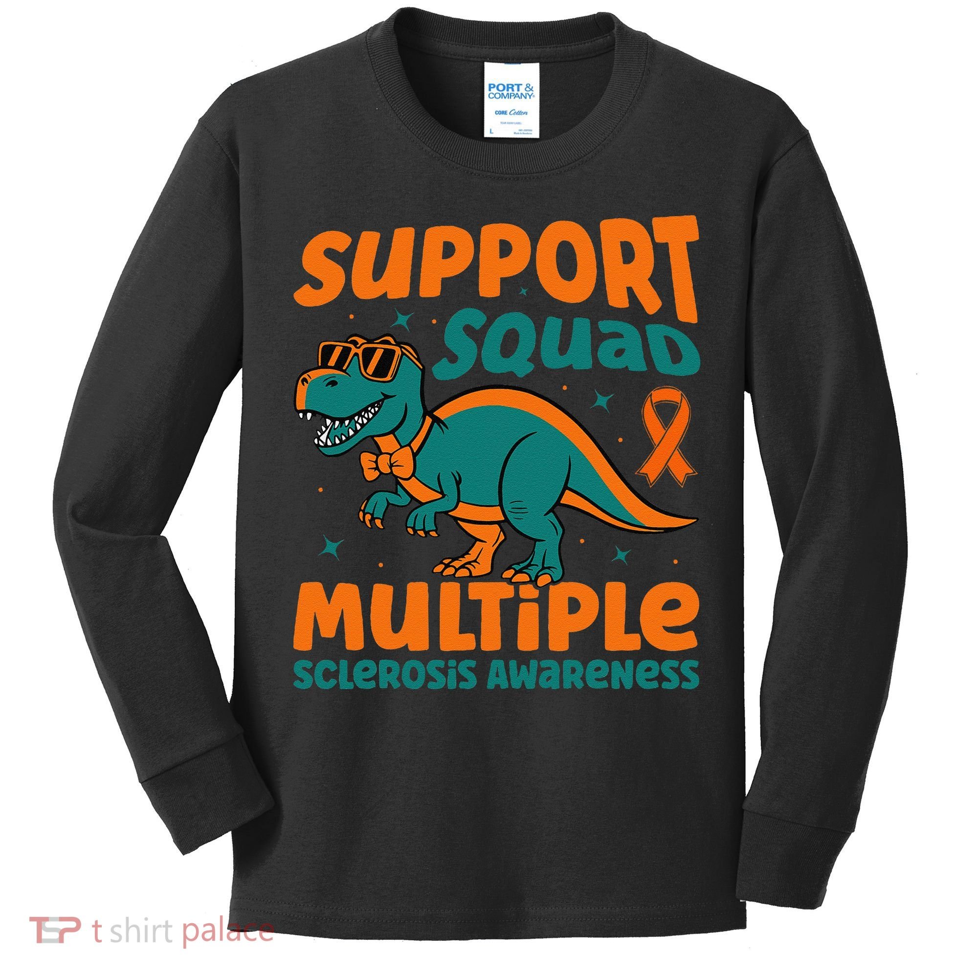 Support Squad Multiple Sclerosis Awareness Kids Long Sleeve Shirt