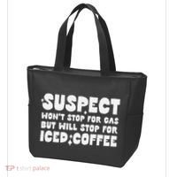 Suspect Social Media Trend Iced Coffee Lover Not Gas Joke Tote Bag thumb 3