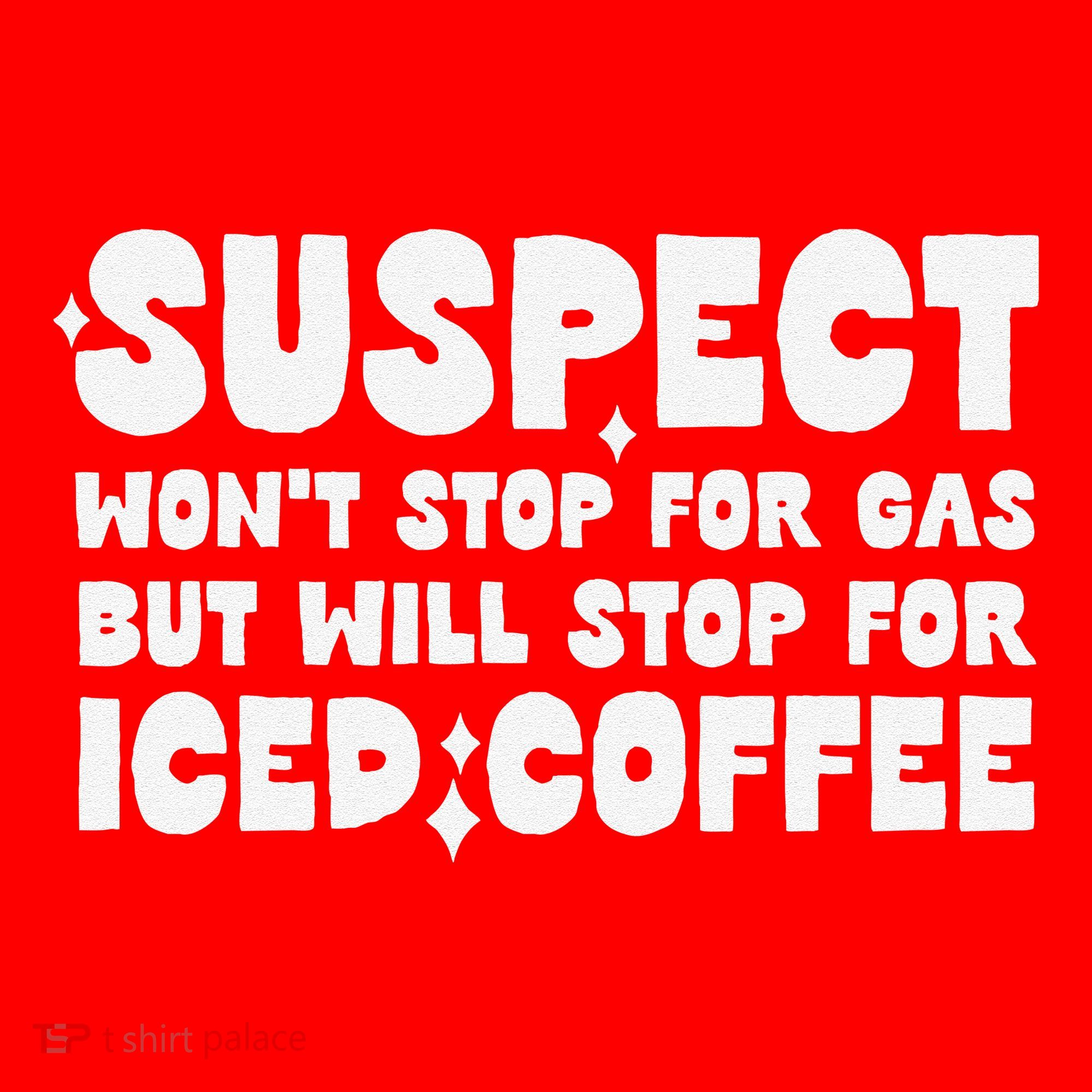 Suspect Social Media Trend Iced Coffee Lover Not Gas Joke Santa Hat