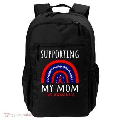 Support Squad Mom Chd Awareness Products Rainbow Graphic Great Gift Backpack