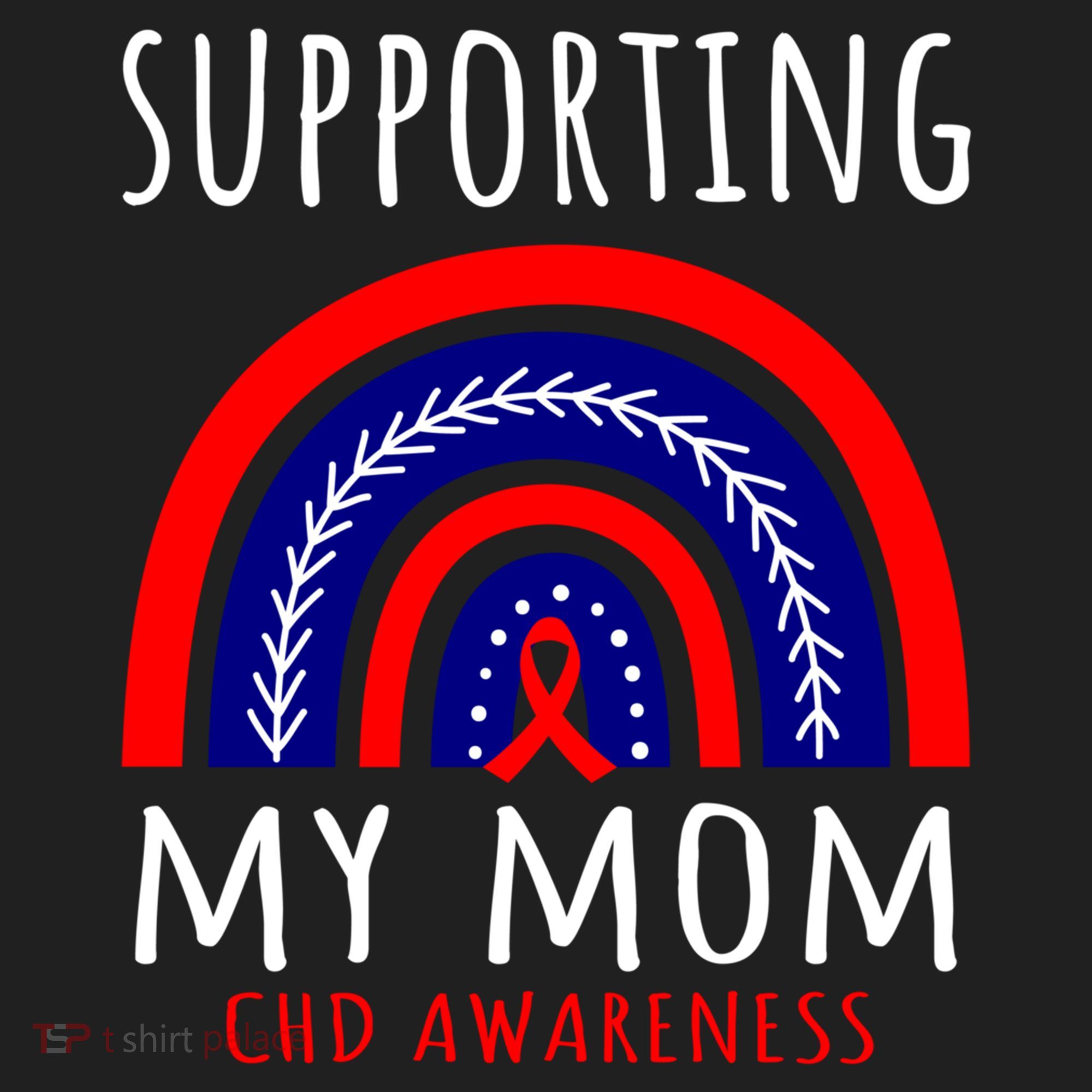 Support Squad Mom Chd Awareness Products Rainbow Graphic Great Gift Beanie