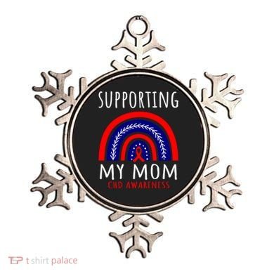 Support Squad Mom Chd Awareness Products Rainbow Graphic Great Gift Ornament