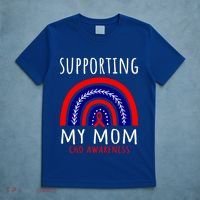 Support Squad Mom Chd Awareness Products Rainbow Graphic Great Gift T-Shirt thumb 5