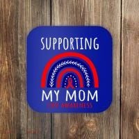 Support Squad Mom Chd Awareness Products Rainbow Graphic Great Gift Coaster thumb 0
