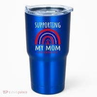 Support Squad Mom Chd Awareness Products Rainbow Graphic Great Gift Tumbler thumb 0