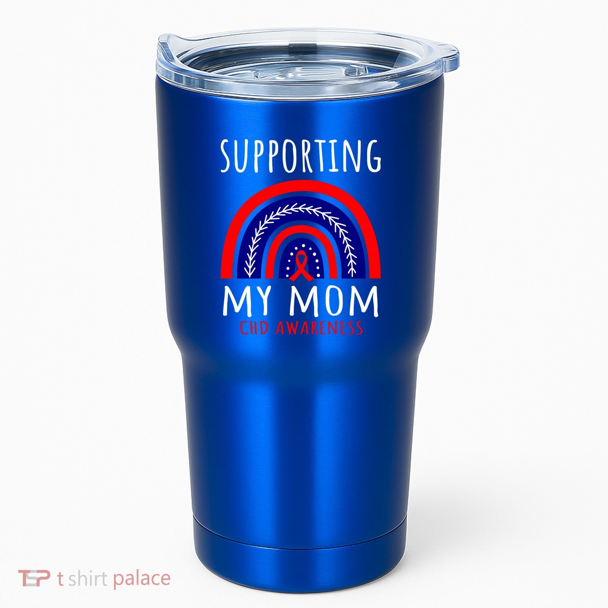 Support Squad Mom Chd Awareness Products Rainbow Graphic Great Gift Tumbler