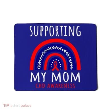 Support Squad Mom Chd Awareness Products Rainbow Graphic Great Gift Mousepad