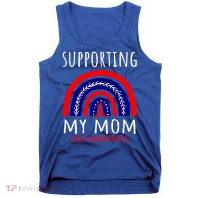Support Squad Mom Chd Awareness Products Rainbow Graphic Great Gift Tank Top