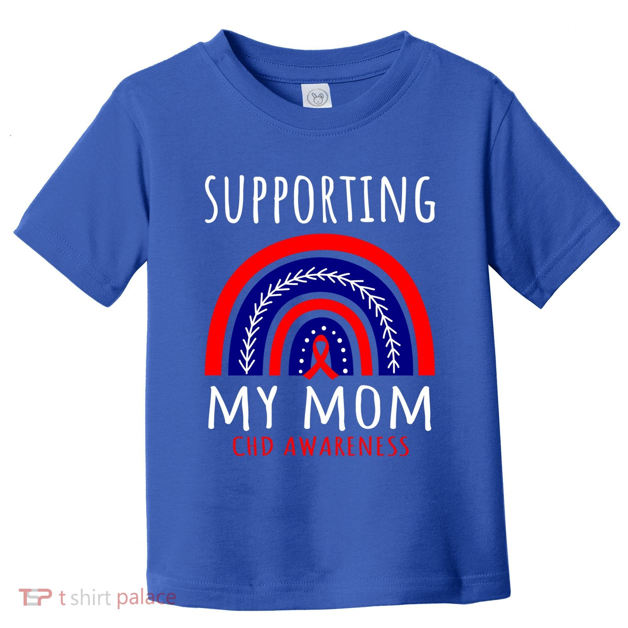Support Squad Mom Chd Awareness Products Rainbow Graphic Great Gift Toddler T-Shirt