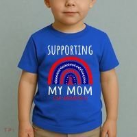 Support Squad Mom Chd Awareness Products Rainbow Graphic Great Gift Toddler T-Shirt thumb 2