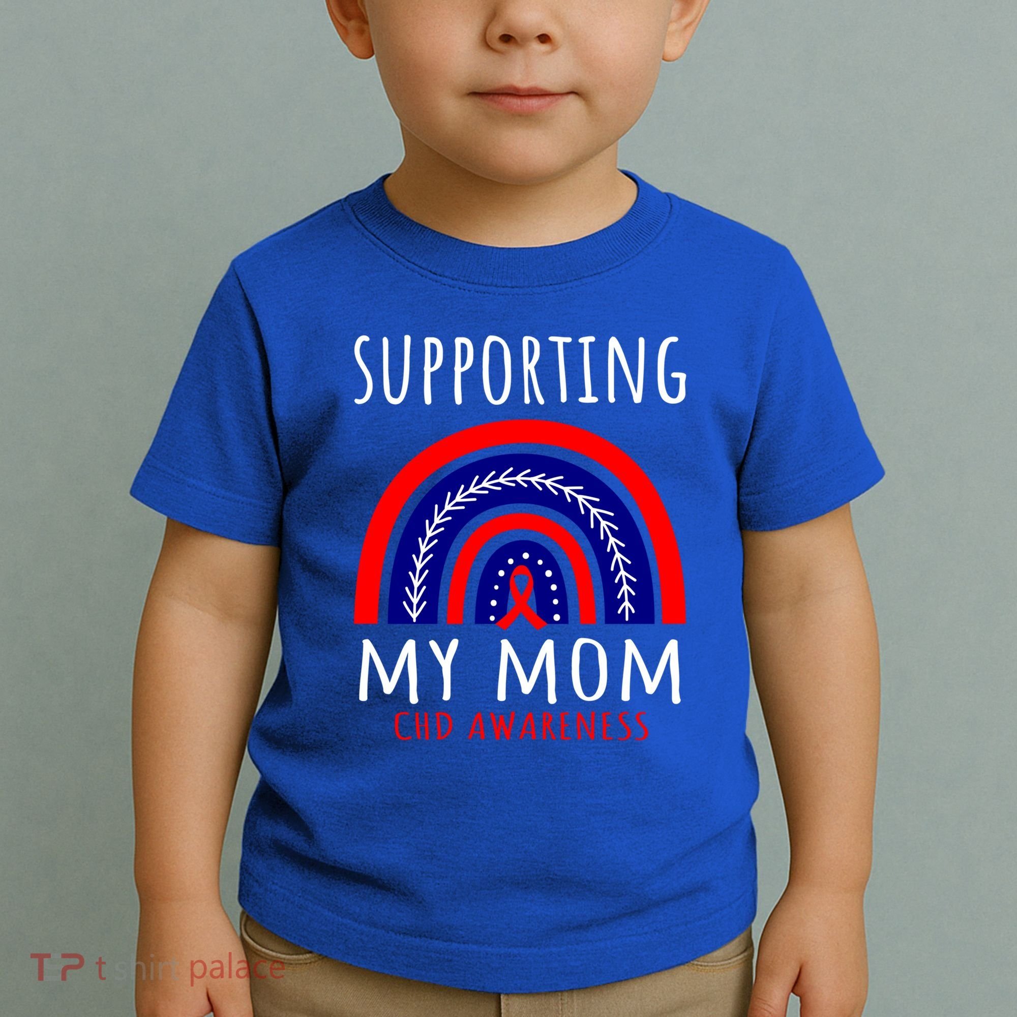 Support Squad Mom Chd Awareness Products Rainbow Graphic Great Gift Toddler T-Shirt