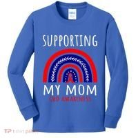 Support Squad Mom Chd Awareness Products Rainbow Graphic Great Gift Kids Long Sleeve Shirt thumb 0