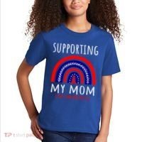 Support Squad Mom Chd Awareness Products Rainbow Graphic Great Gift Kids T-Shirt thumb 2