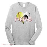 Softball Soccer Mama Sports Fan Long Sleeve Shirt thumb 0