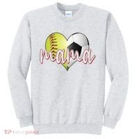 Softball Soccer Mama Sports Fan Sweatshirt thumb 0