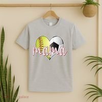 Softball Soccer Mama Sports Fan T-Shirt thumb 2