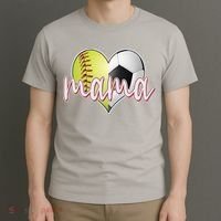 Softball Soccer Mama Sports Fan T-Shirt thumb 3