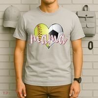 Softball Soccer Mama Sports Fan T-Shirt thumb 6