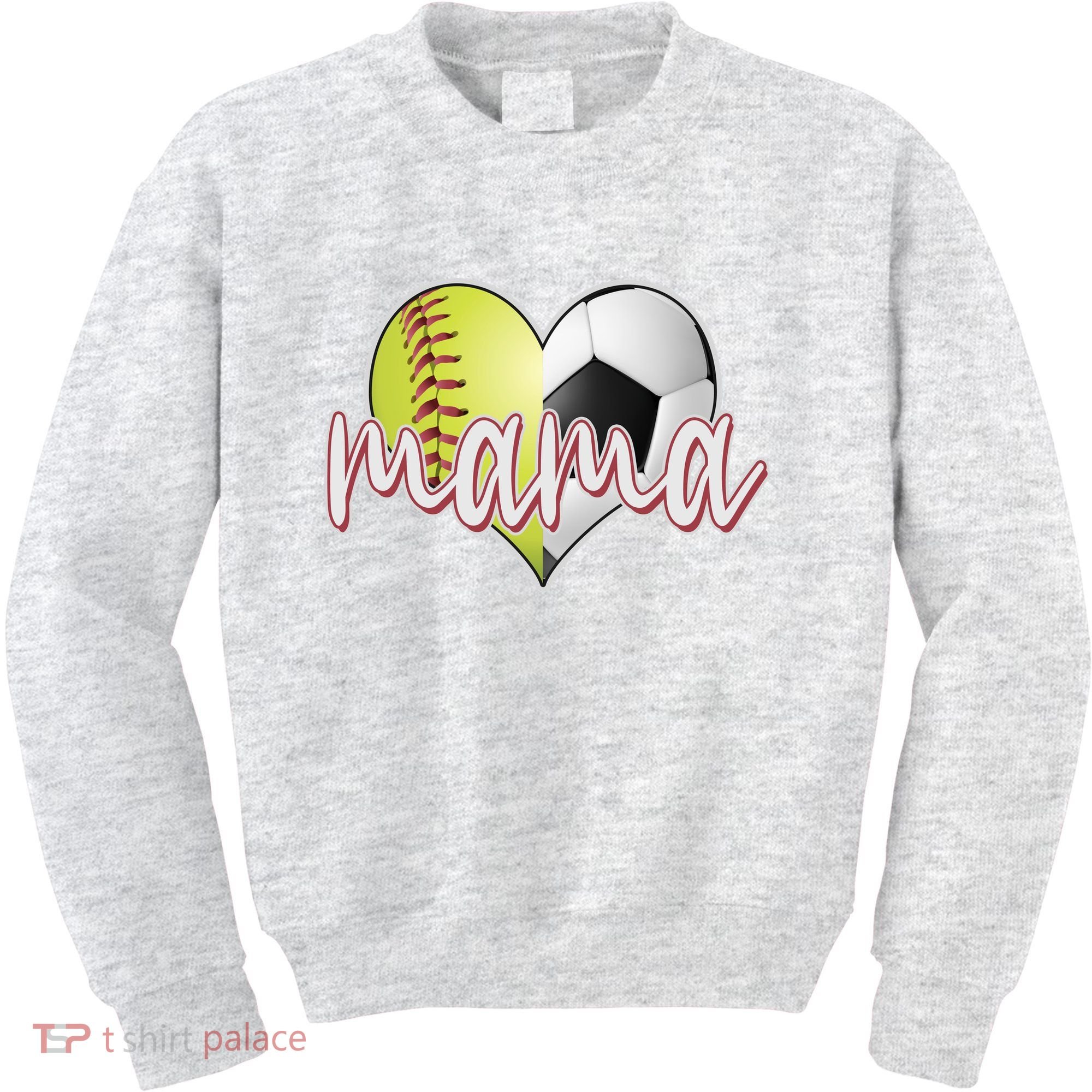 Softball Soccer Mama Sports Fan Kids Sweatshirt