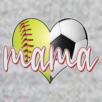 Softball Soccer Mama Sports Fan Kids Sweatshirt thumb 2