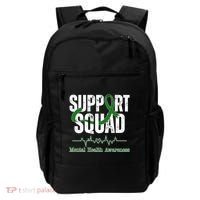 Support Squad Mental Health Awareness Heartbeat Ribbon Backpack thumb 0