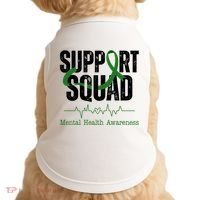 Support Squad Mental Health Awareness Heartbeat Ribbon Doggie Tank thumb 0