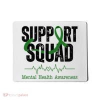 Support Squad Mental Health Awareness Heartbeat Ribbon Mousepad thumb 0