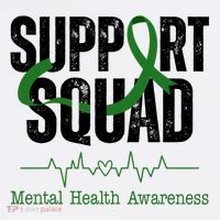 Support Squad Mental Health Awareness Heartbeat Ribbon Kids Hoodie thumb 5