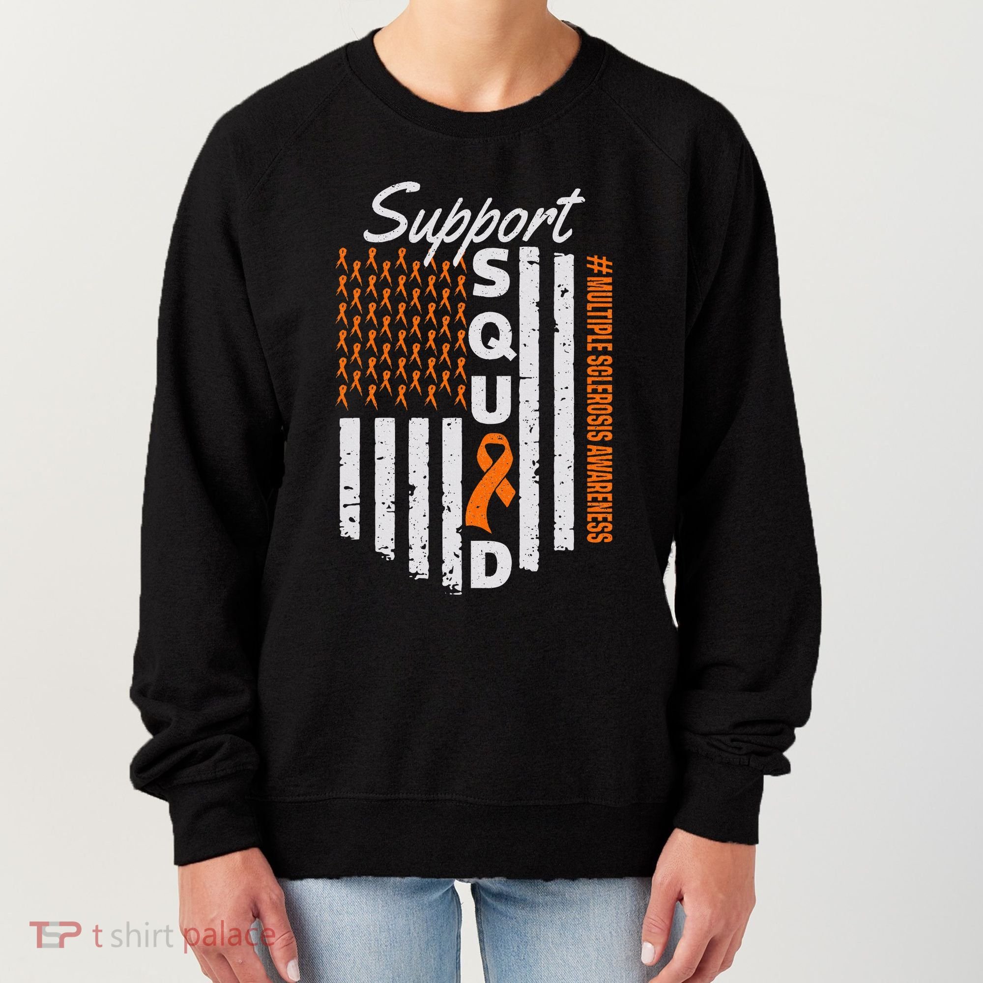 Support Squad Multiple Sclerosis Awareness Ms Awareness Women's Sweatshirt