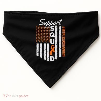 Support Squad Multiple Sclerosis Awareness Ms Awareness USA-Made Doggie Bandana