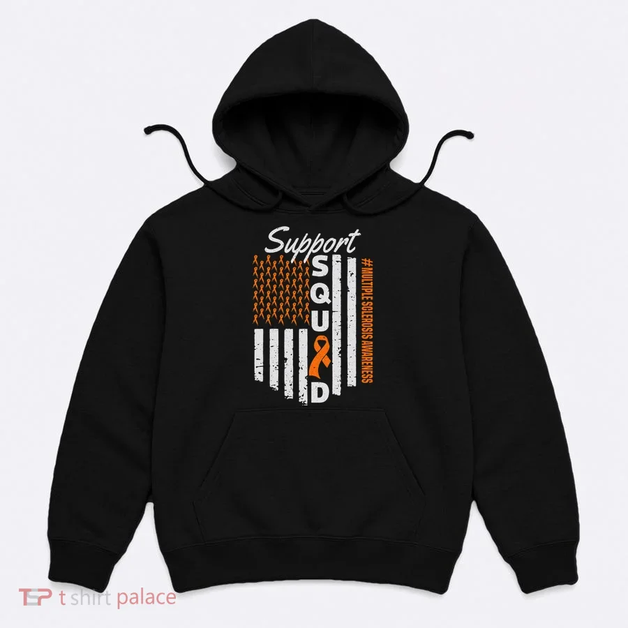 Support Squad Multiple Sclerosis Awareness Ms Awareness Hoodie