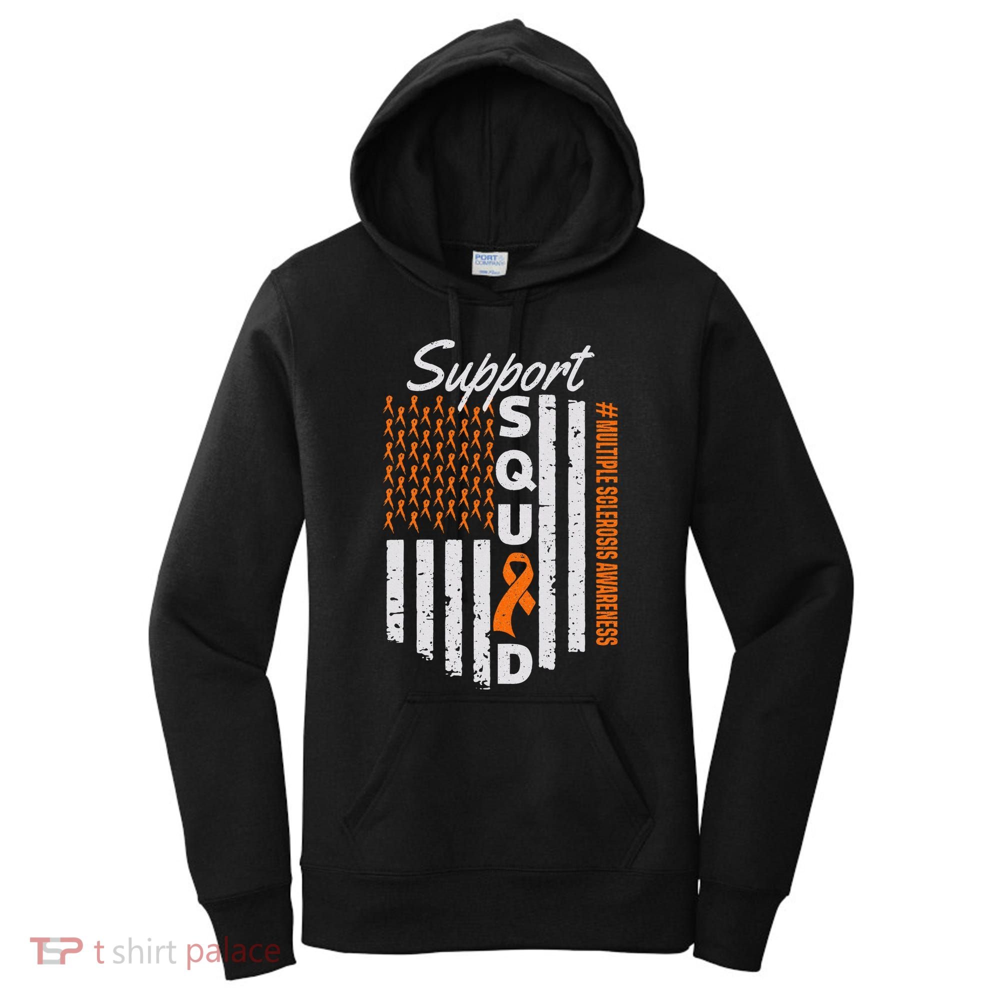 Support Squad Multiple Sclerosis Awareness Ms Awareness Women's Hoodie