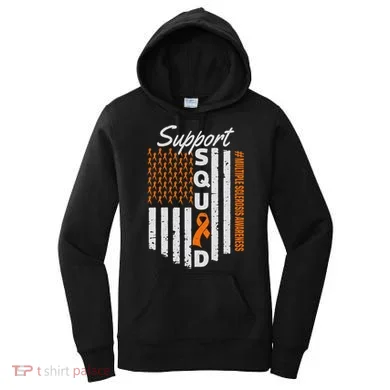 Support Squad Multiple Sclerosis Awareness Ms Awareness Women's Hoodie