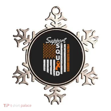 Support Squad Multiple Sclerosis Awareness Ms Awareness Ornament