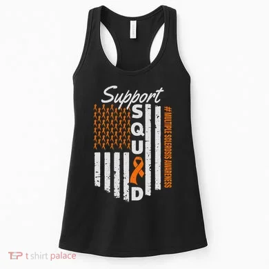 Support Squad Multiple Sclerosis Awareness Ms Awareness Women's Tank Top