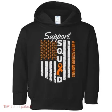 Support Squad Multiple Sclerosis Awareness Ms Awareness Toddler Hoodie