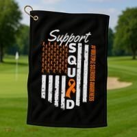 Support Squad Multiple Sclerosis Awareness Ms Awareness Golf Towel thumb 1