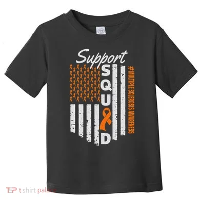Support Squad Multiple Sclerosis Awareness Ms Awareness Toddler T-Shirt