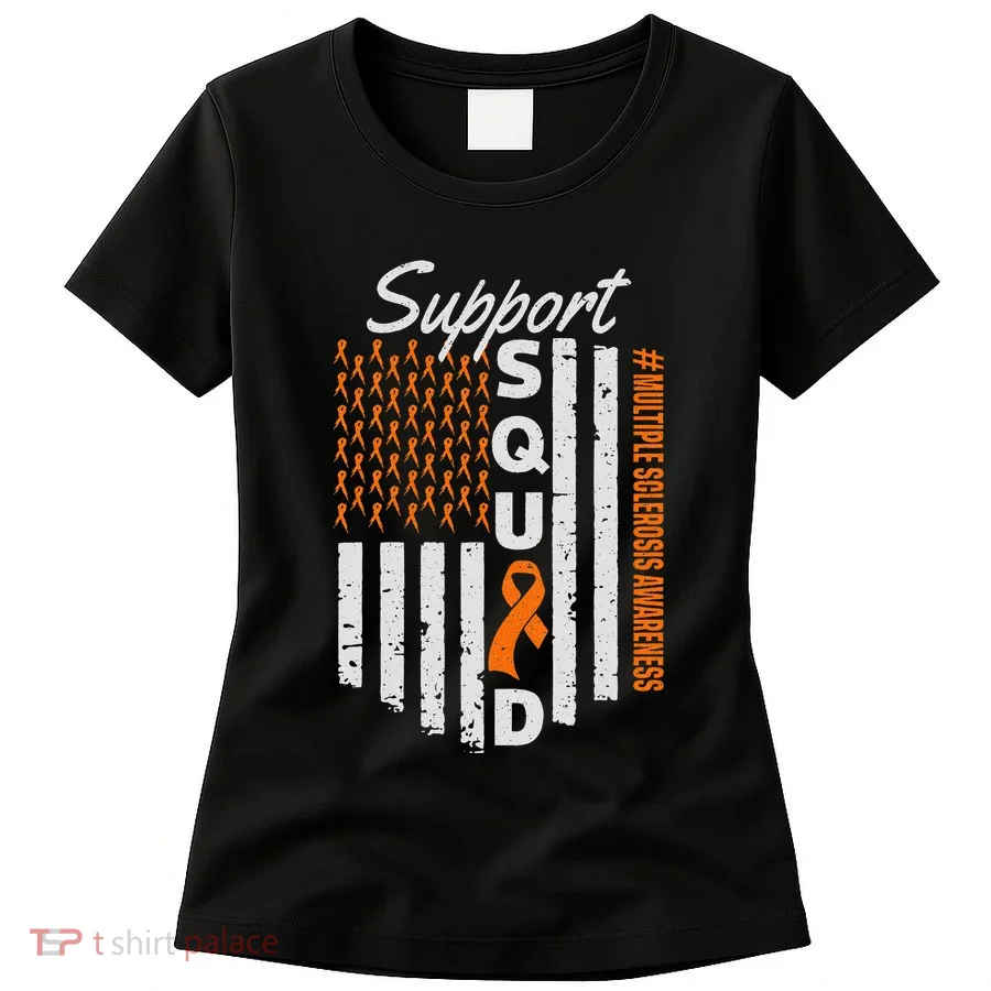 Support Squad Multiple Sclerosis Awareness Ms Awareness Women's T-Shirt