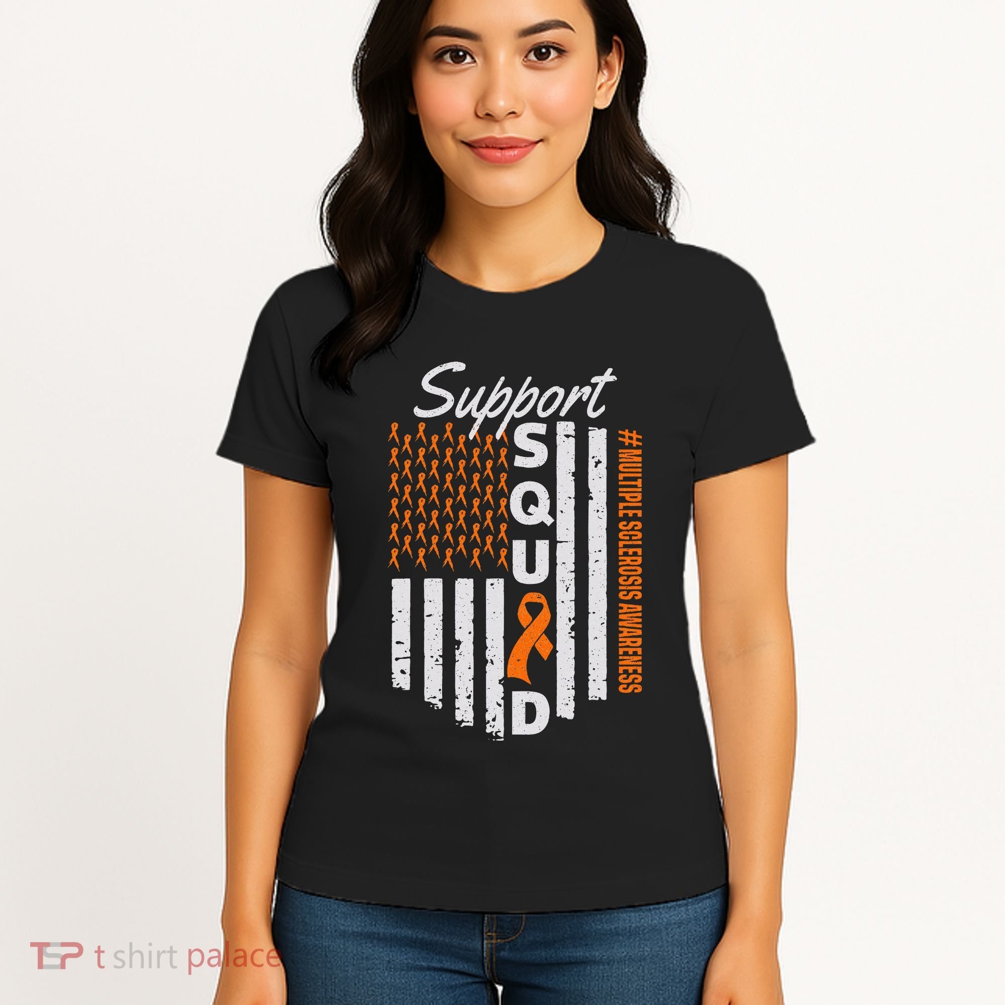 Support Squad Multiple Sclerosis Awareness Ms Awareness Women's T-Shirt