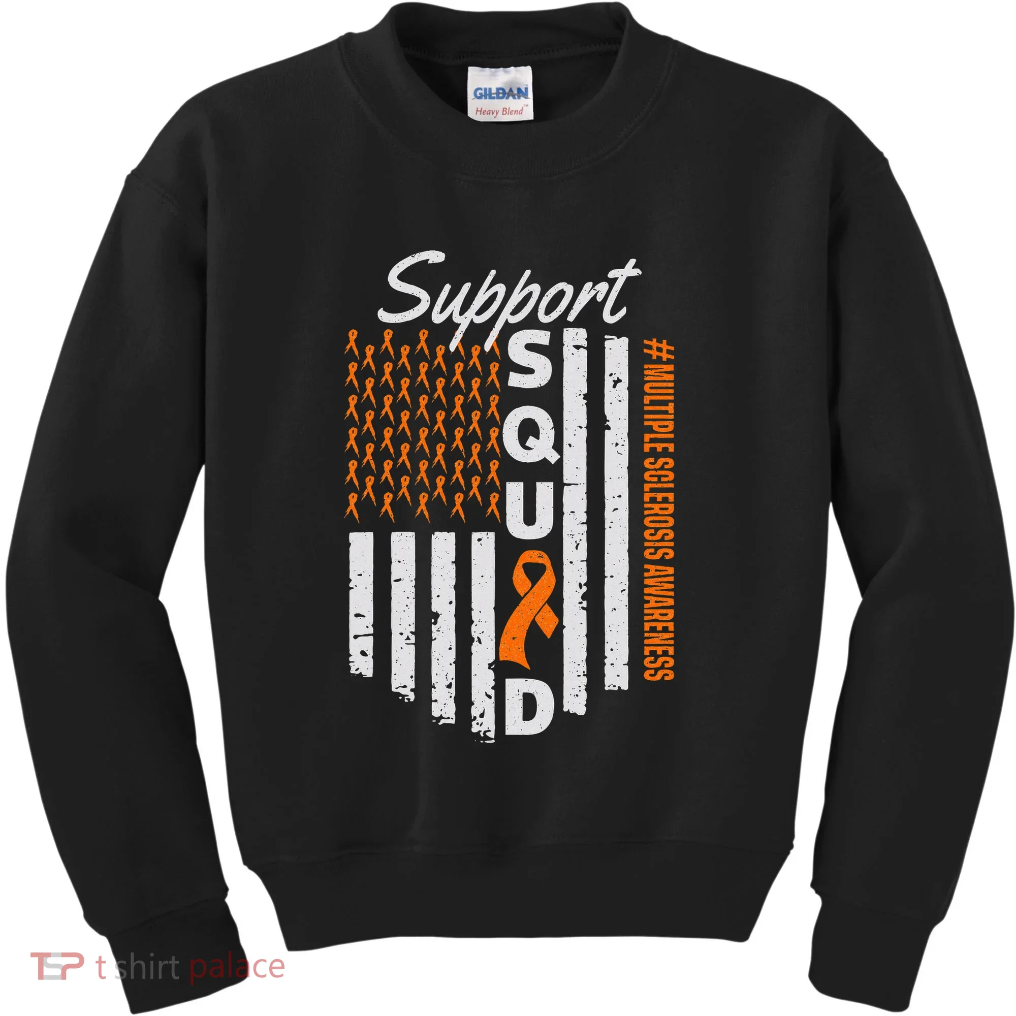 Support Squad Multiple Sclerosis Awareness Ms Awareness Kids Sweatshirt